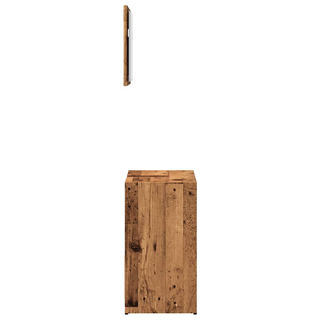 Badmöbel-Set Weiß Holzwerkstoff