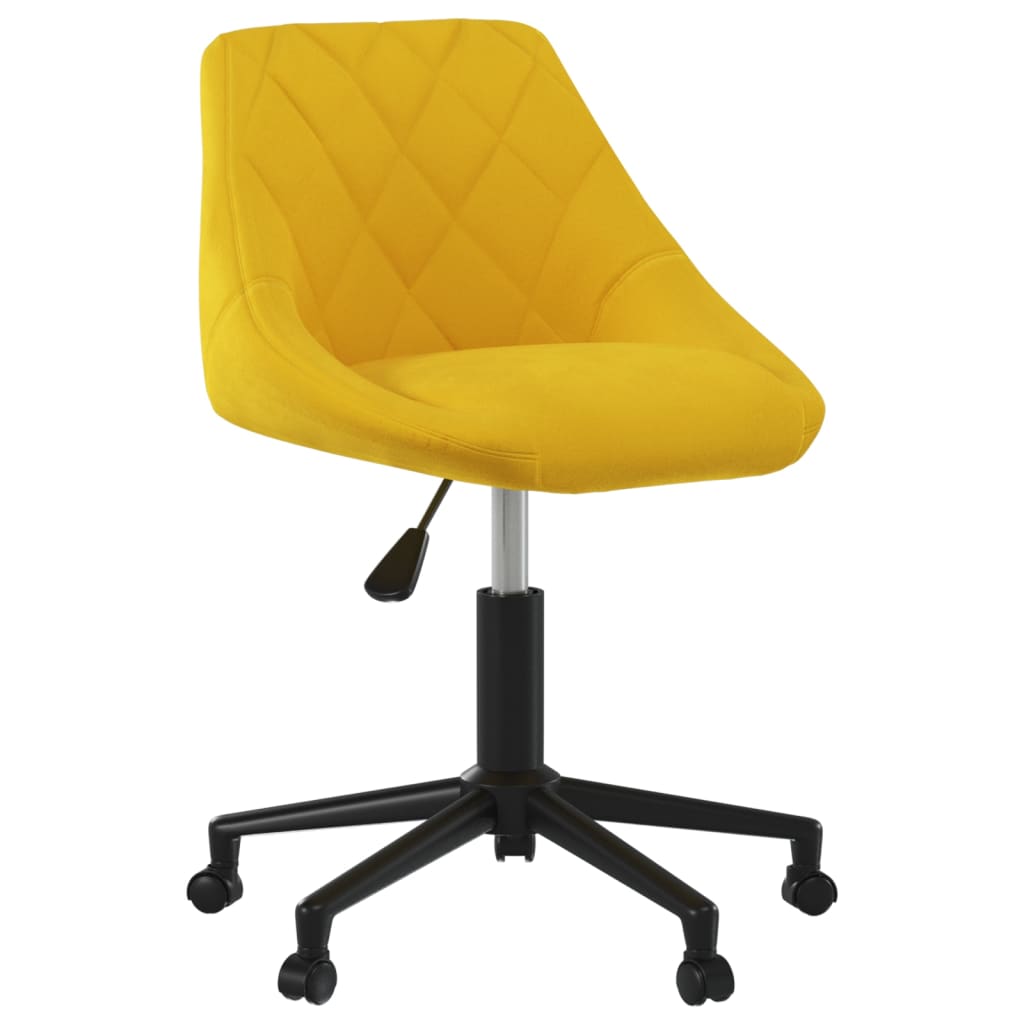 Bürostuhl Drehbar Creme Samt