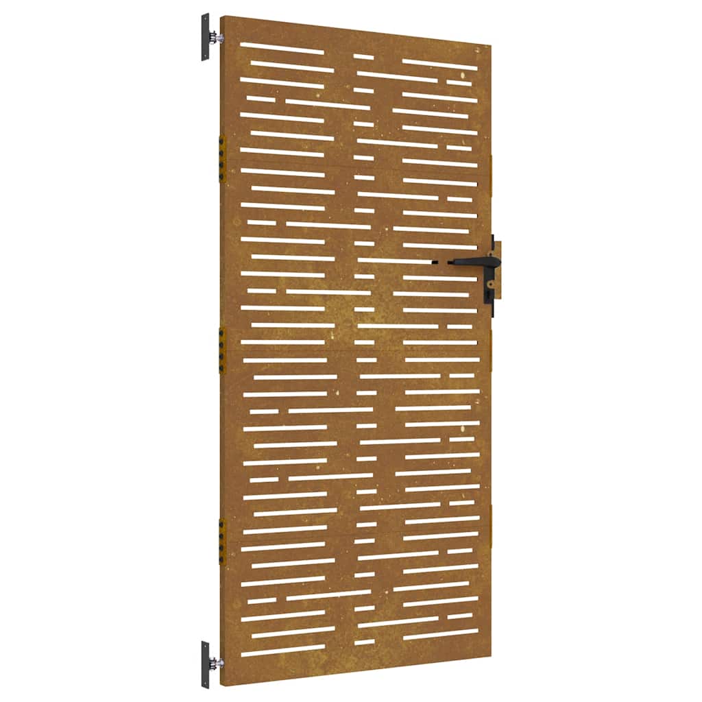 Gartentor 85x75 cm Cortenstahl Quadratisches Design