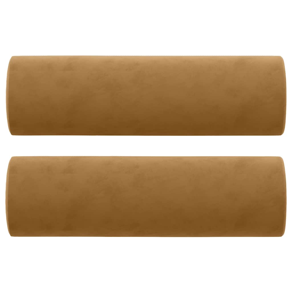 2-Sitzer-Sofa mit Zierkissen Dunkelgrün 120 cm Samt