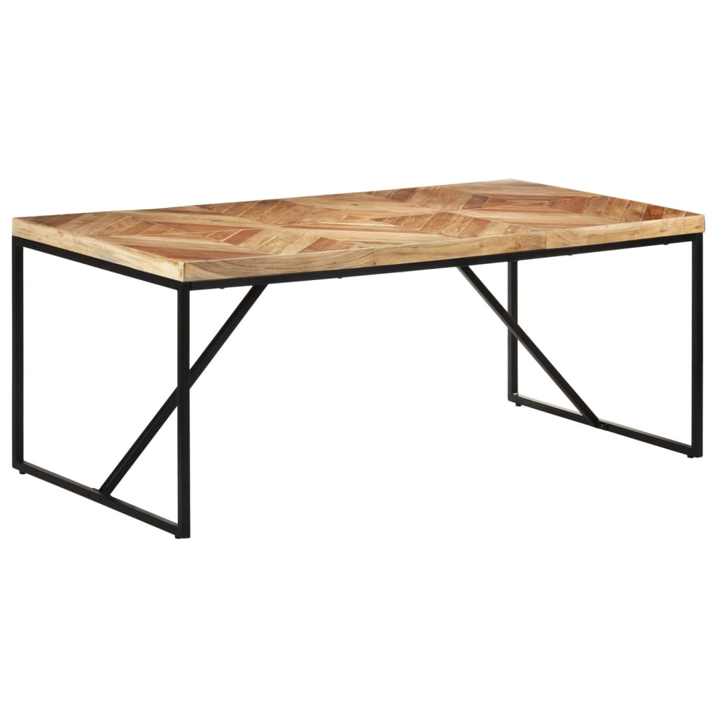 Esstisch 140x70x76 cm Massivholz Akazie und Mango