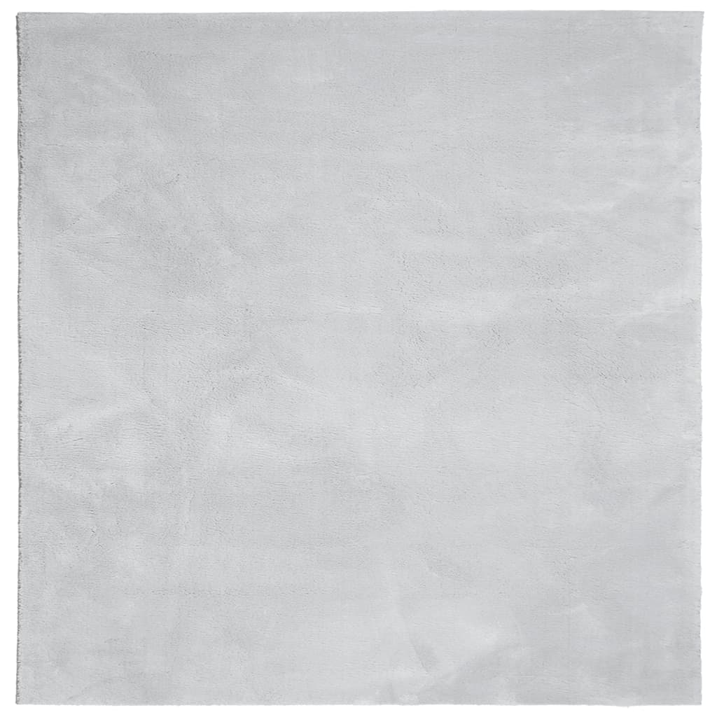 Teppich HUARTE Kurzflor Weich und Waschbar Anthrazit 60x110 cm