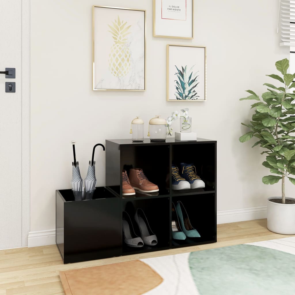 Flur-Schuhschrank Weiß 105x35,5x70 cm Holzwerkstoff
