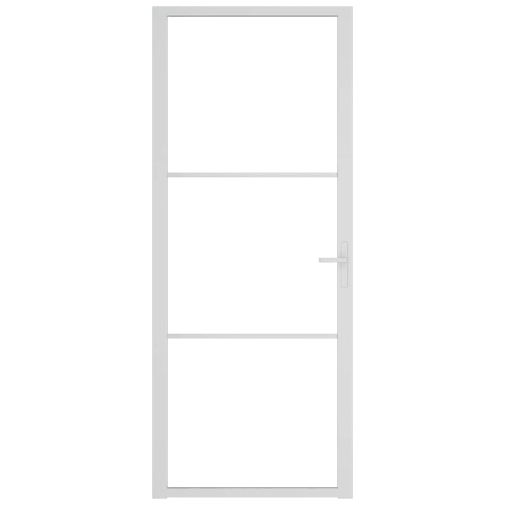 Innentür ESG Glas und Aluminium 76x201,5 cm Schwarz