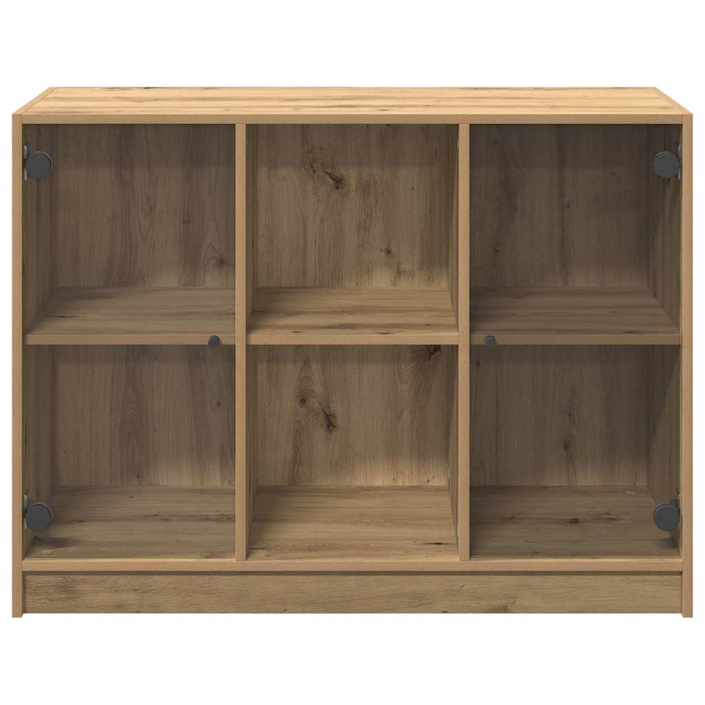 Bücherschrank mit Türen Weiß 204x37x75 cm Holzwerkstoff