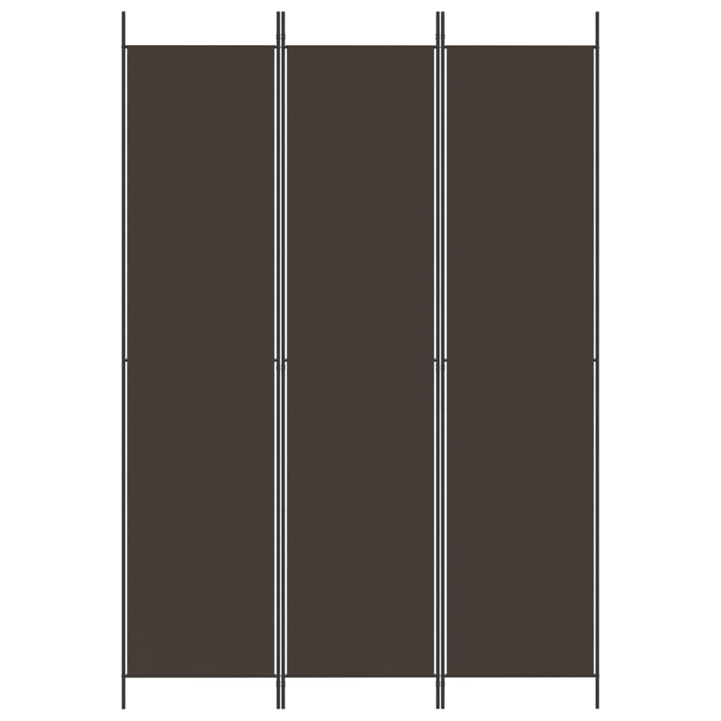 3-teiliger Raumteiler Beige 150 x 220 cm Stoff