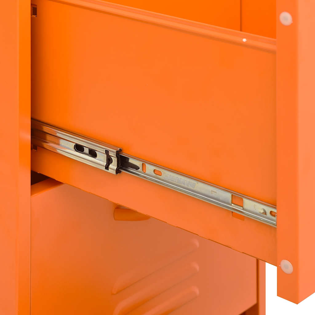 Beistellschrank Olivgrün 42,5x35x101,5 cm Stahl