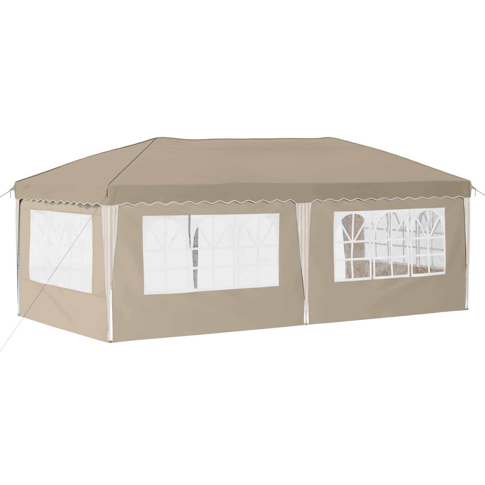 Pop-up Partyzelt 575 x 290 x 245 cm Creme