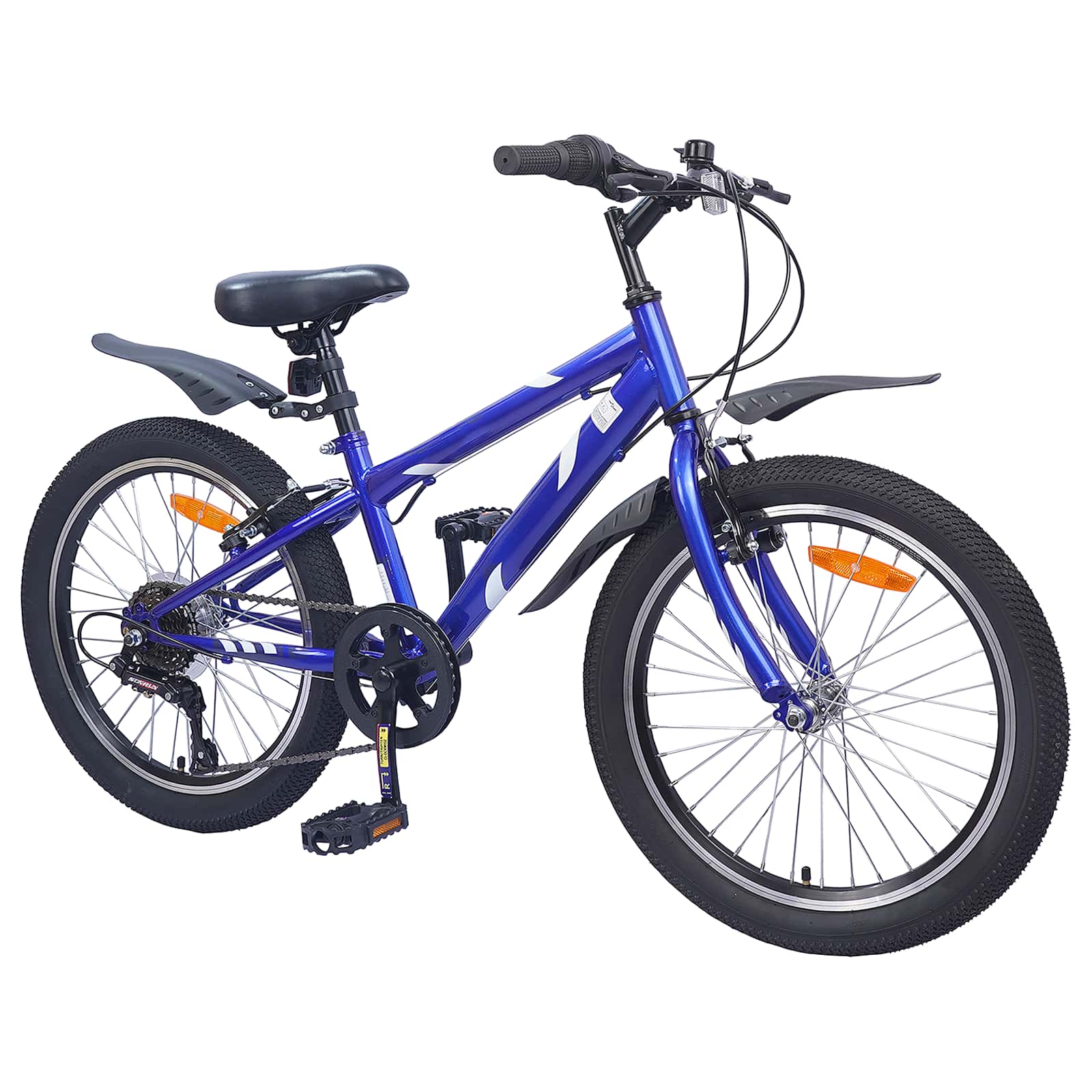Kinderfahrrad 20 Zoll 6-Speed für 6-11 Jahre alt Schwarz