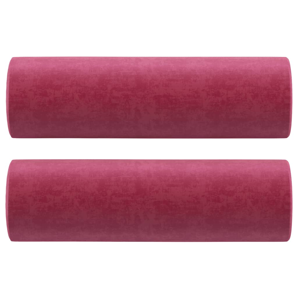 2-Sitzer-Sofa mit Zierkissen Dunkelgrün 120 cm Samt