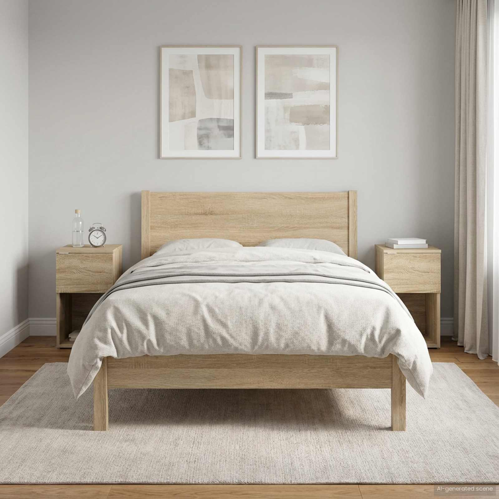 Bettschrank Weiß 29 x 31,5 x 49 cm Holzwerkstoff