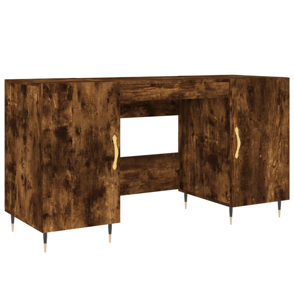 Schreibtisch Betongrau 140x50x75 cm Holzwerkstoff