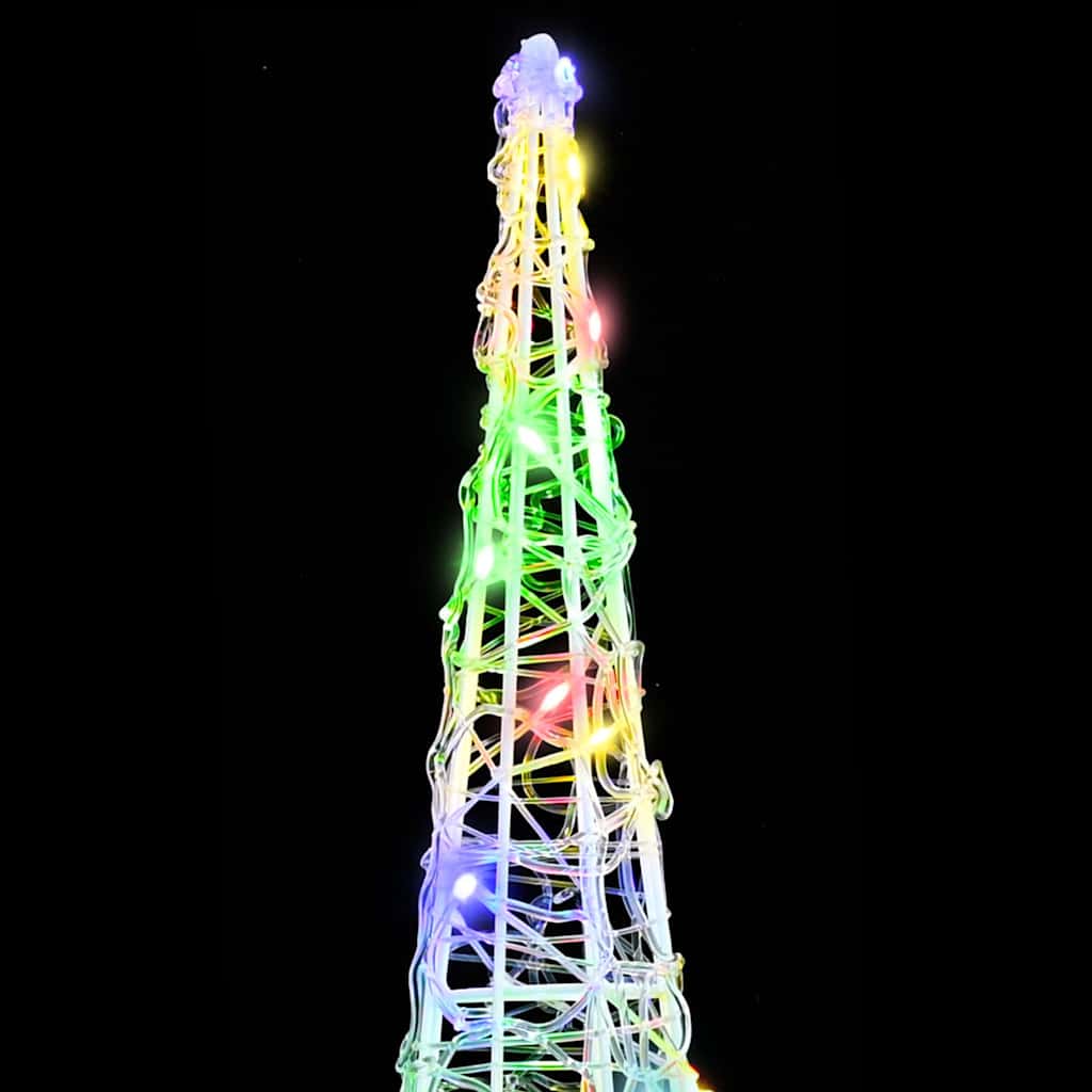 Weihnachtsbaum mit 90 LEDs 3 pcs Warmweiß 20 x 20 x 80 cm Acryl