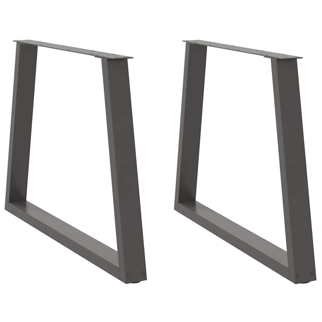 Couchtischbeine V-Form 2 Stück Schwarz 30x(30-31,3) cm Stahl
