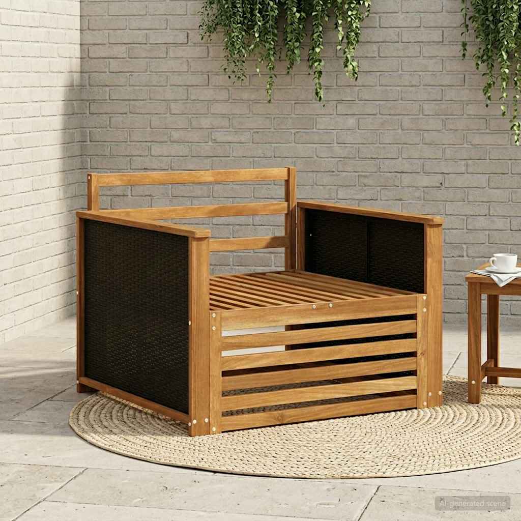 2 Stück Outdoor-Sofa Natur