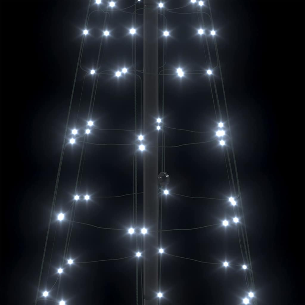 LED-Weihnachtsbaum mit Erdspießen 220 LEDs Warmweiß 180 cm