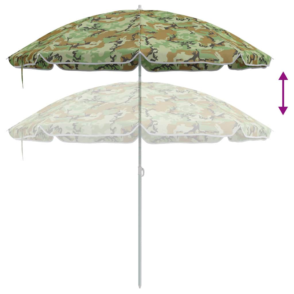 Sonnenschirm mit Stahlmast Sandfarbe 180 cm
