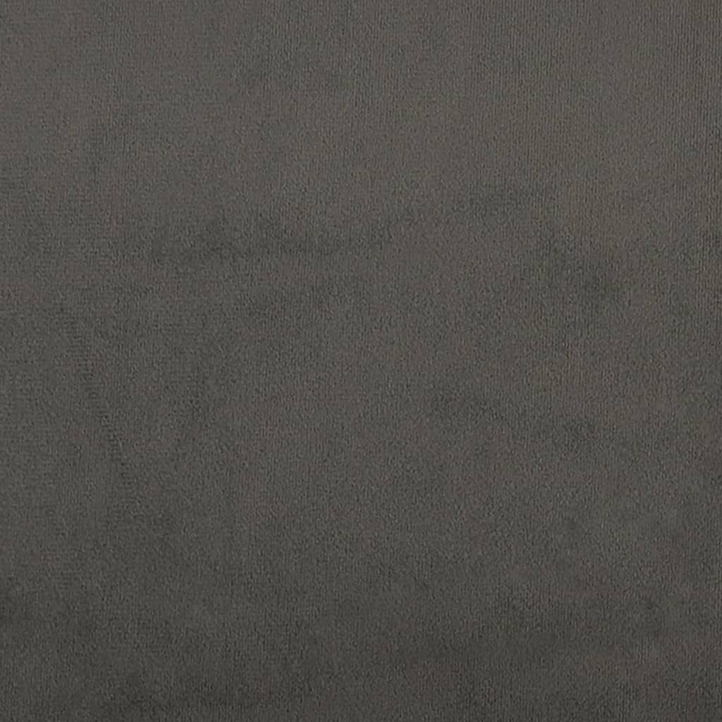 Kopfteil Hellgrau 80x7x118/128 cm Samt