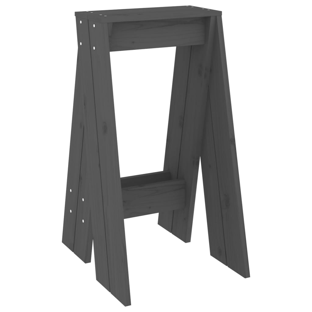 Hocker 2 Stk. 40x40x45 cm Massivholz Kiefer