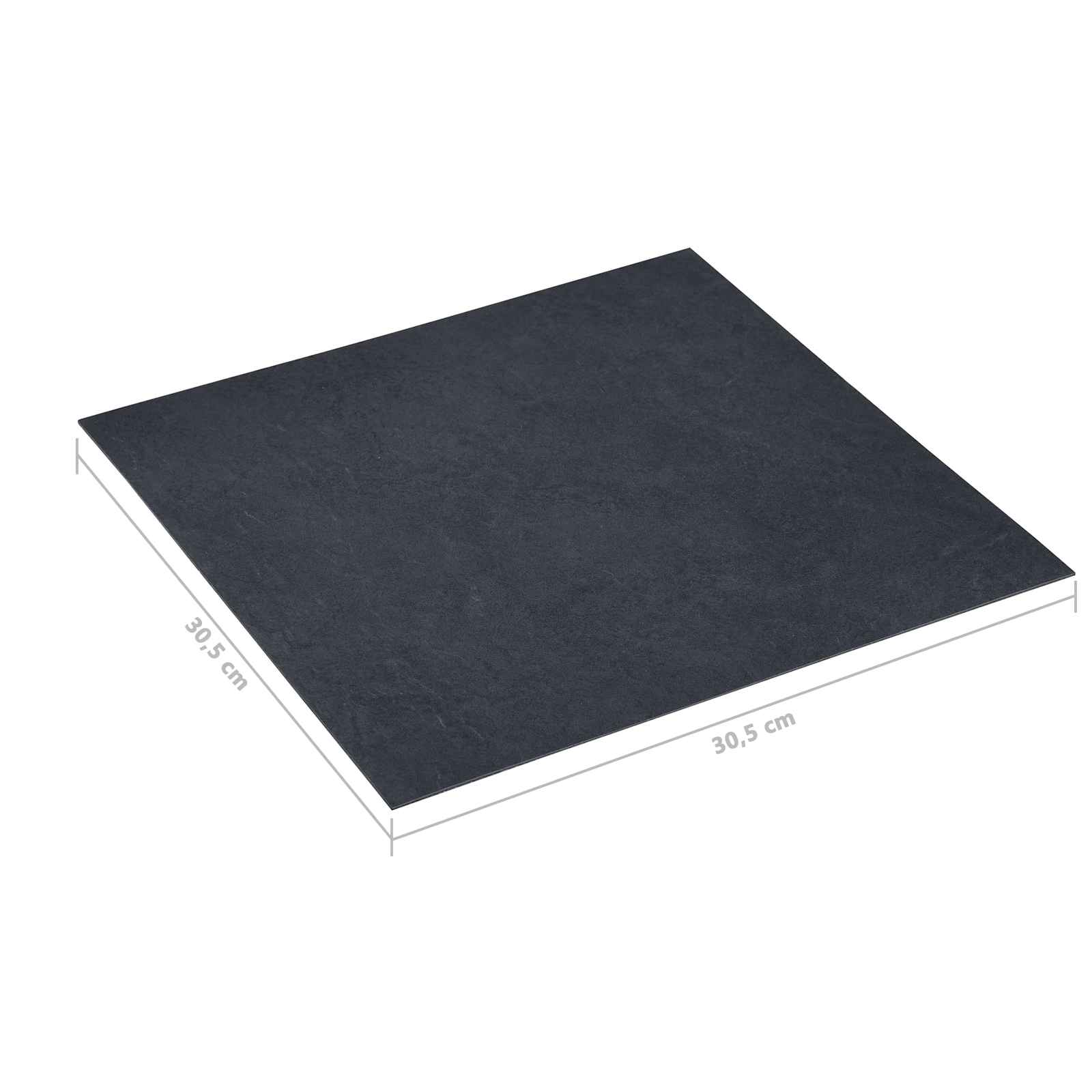 Bodenplanken 55 pcs Schwarz 5,11 m² PVC