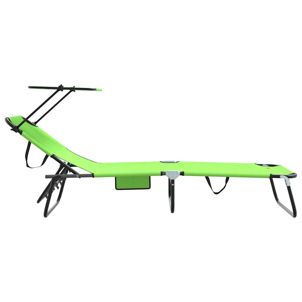 Klappbare Sonnenliege Blau 190 x 57 x 81 cm Oxford