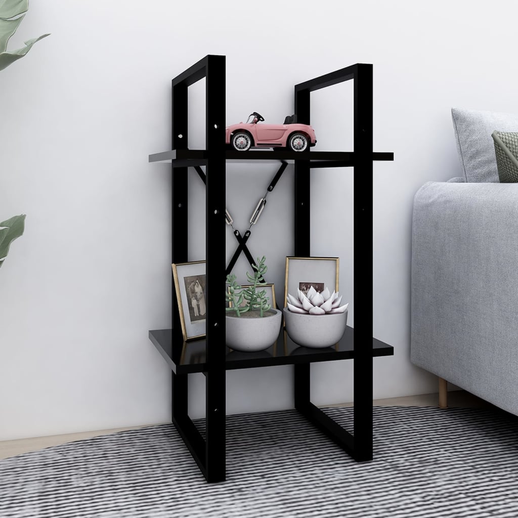 Bücherregal 2 Fächer Weiß 40x30x70 cm Holzwerkstoff