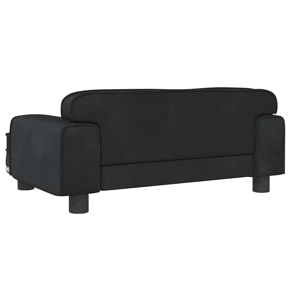 Hundebett Rosa 90x53x30 cm Samt