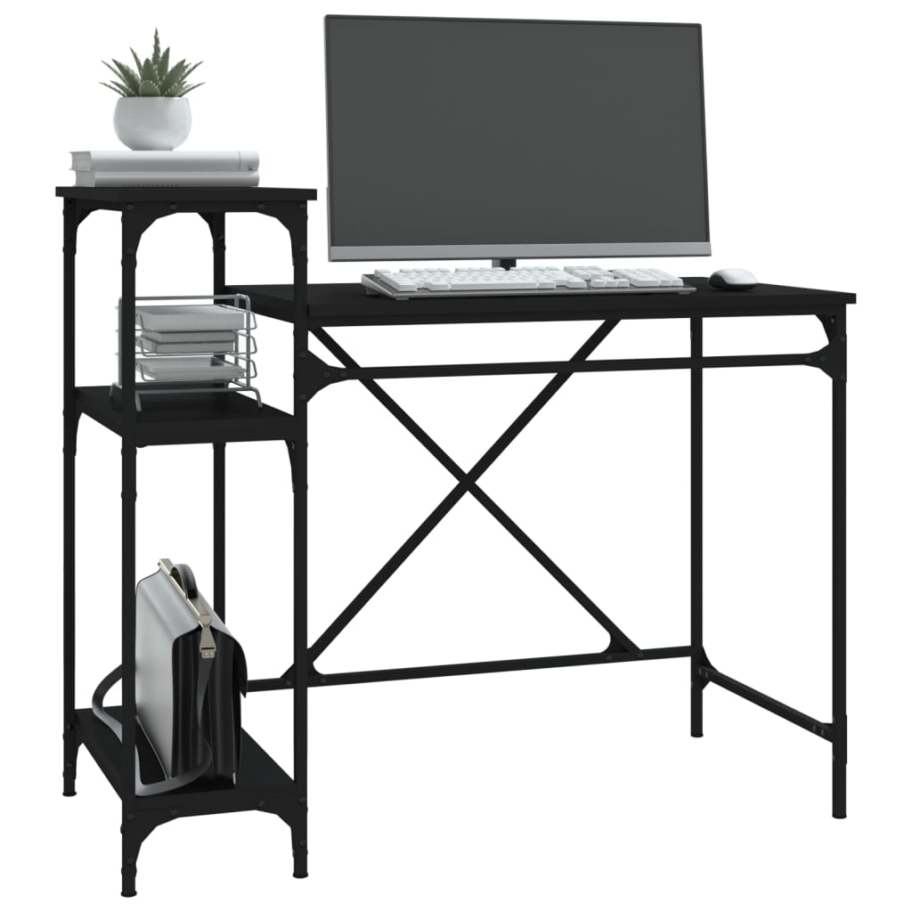 Schreibtisch mit Regal Sonoma-Eiche 135x50x90 cm Holzwerkstoff
