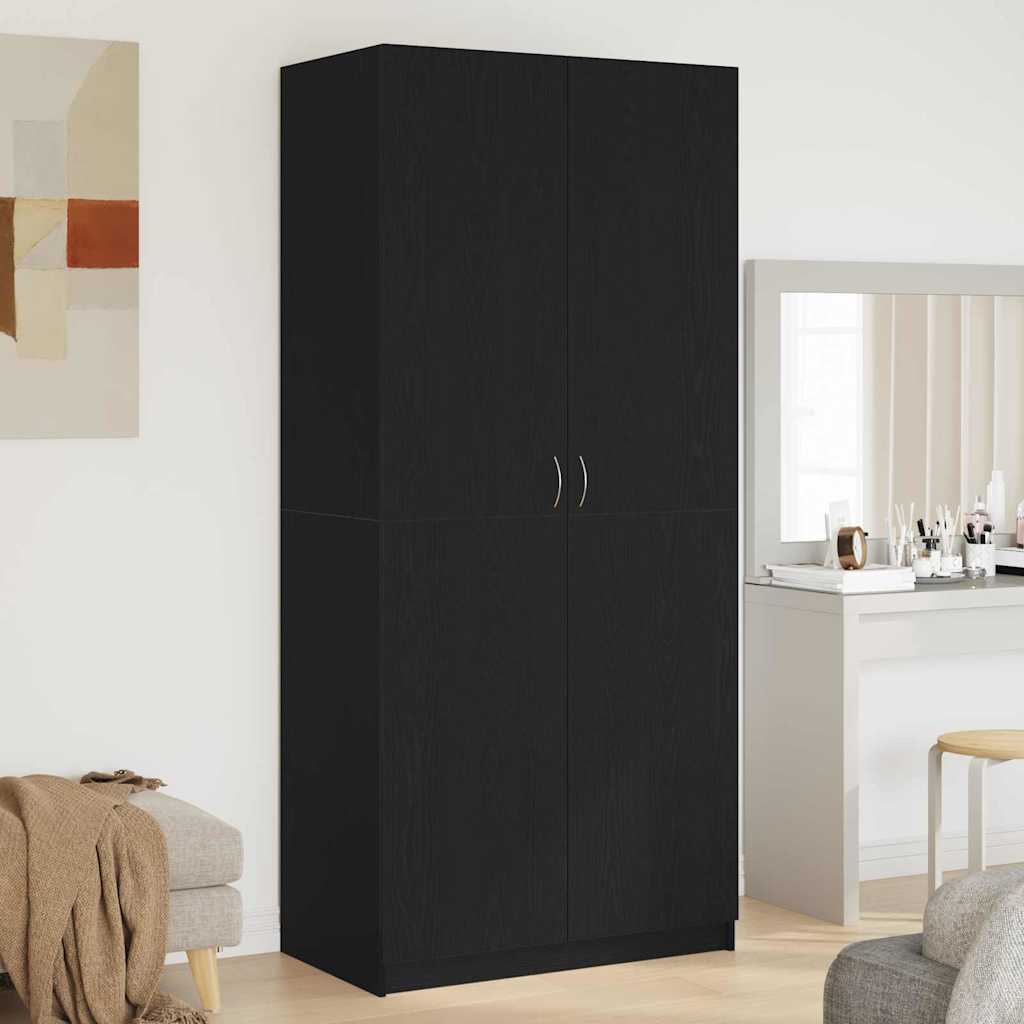 Kleiderschrank Weiß 90x52x200 cm Holzwerkstoff