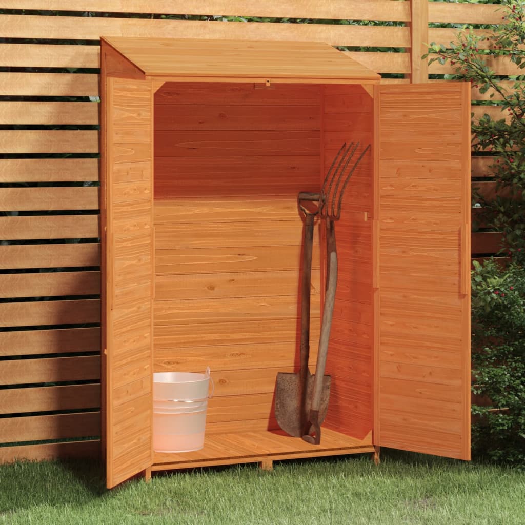 Geräteschuppen 55x52x174,5 cm Massivholz Tanne