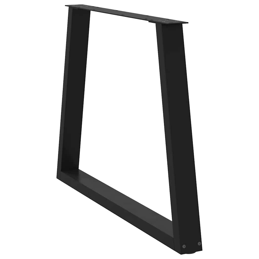 Couchtischbeine V-Form 2 Stück Schwarz 30x(30-31,3) cm Stahl