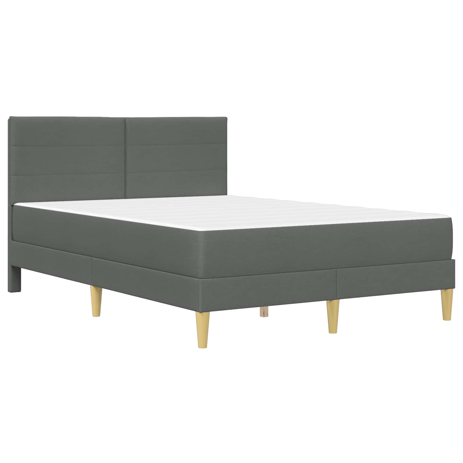 Bettrahmen Hellgrau 80 x 200 cm Polyester
