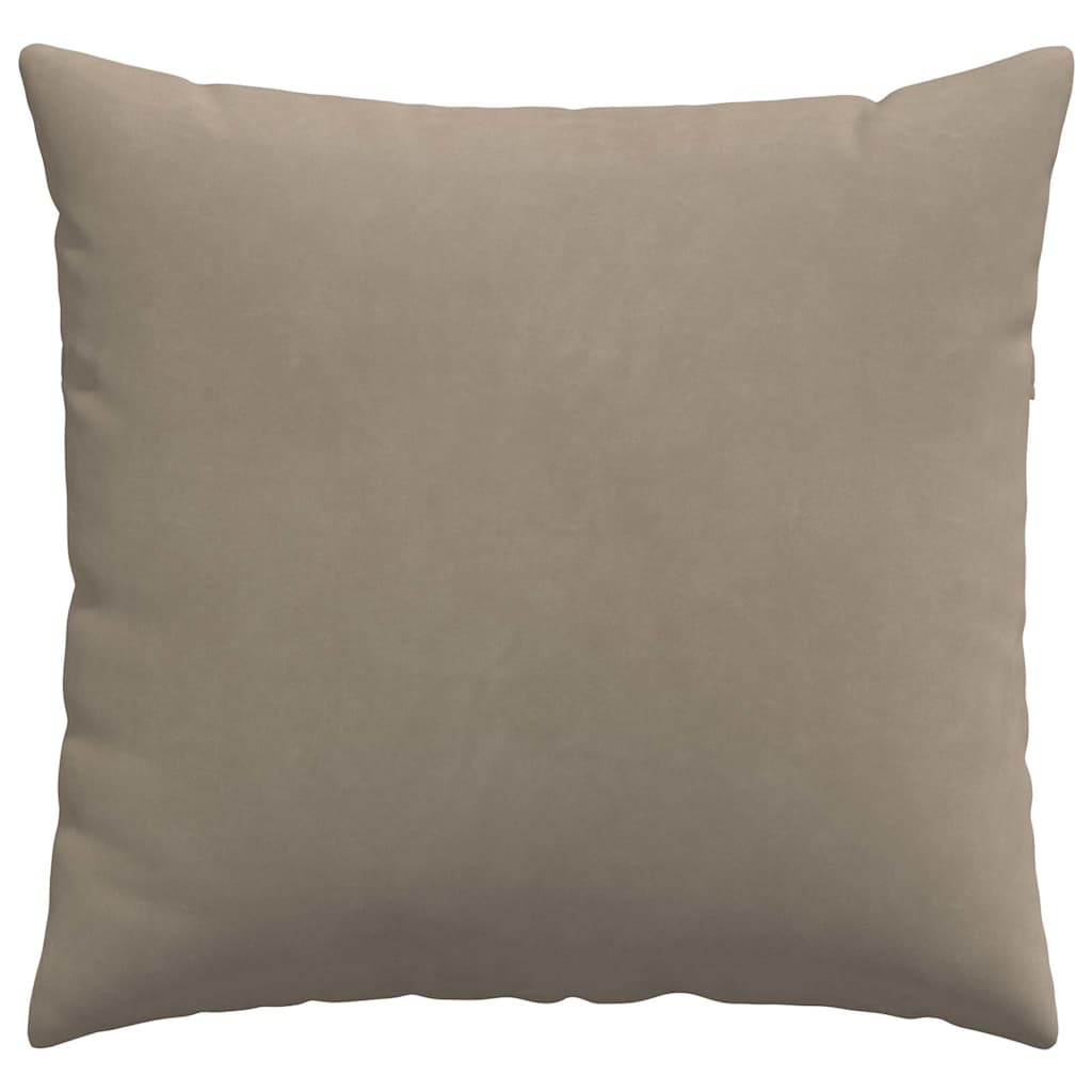 Sofakissen 2 Stück Taupe 50 x 30 cm Stoff