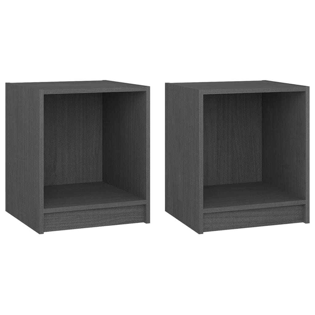 Nachttisch 35,5x33,5x41,5 cm Massivholz Kiefer