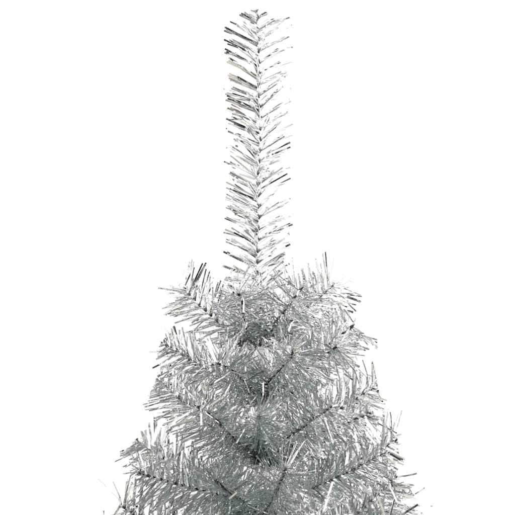 Künstlicher Halb-Weihnachtsbaum mit Ständer Grün 150 cm PVC