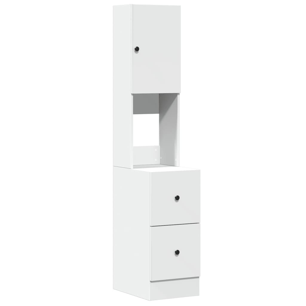 Küchenschrank Weiß 60x50x180 cm Holzwerkstoff