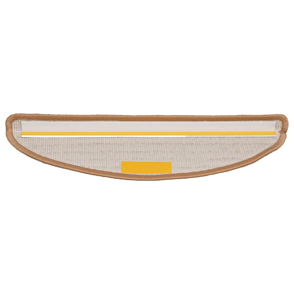 Stufenmatten 15 Stk. 56x17x3 cm Grau Halbrund