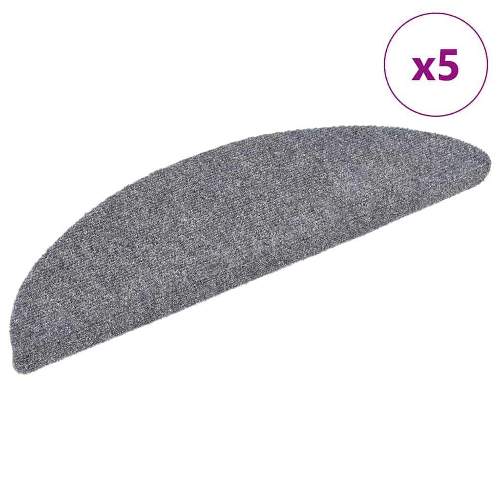 Stufenmatten Selbstklebend 15 Stk. 56x17x3 cm Hellbraun Halbrund