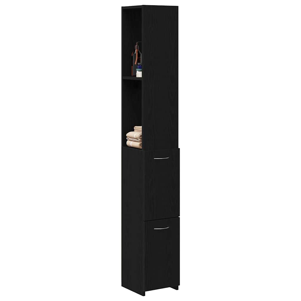 Badschrank Weiß 25x26,5x170 cm Holzwerkstoff