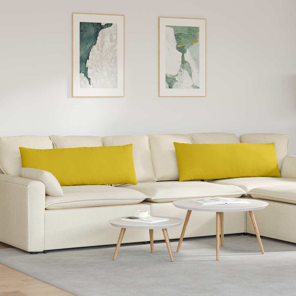 Sofakissen 2 Stück Blau 50 x 30 cm Cordstoff