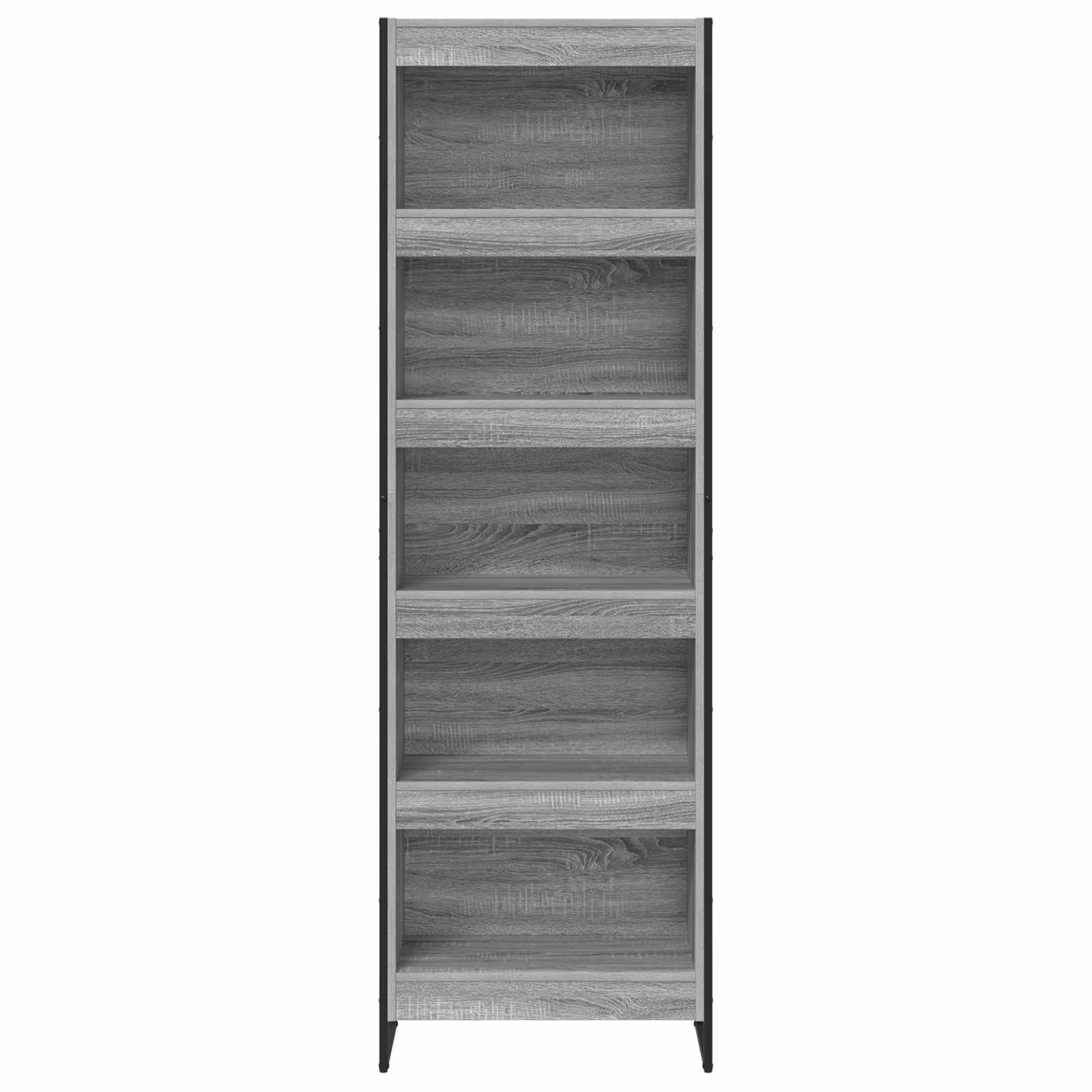 Bücherregal 2 pcs Schwarz Eichen-Optik 60 x 30 x 189,5 cm