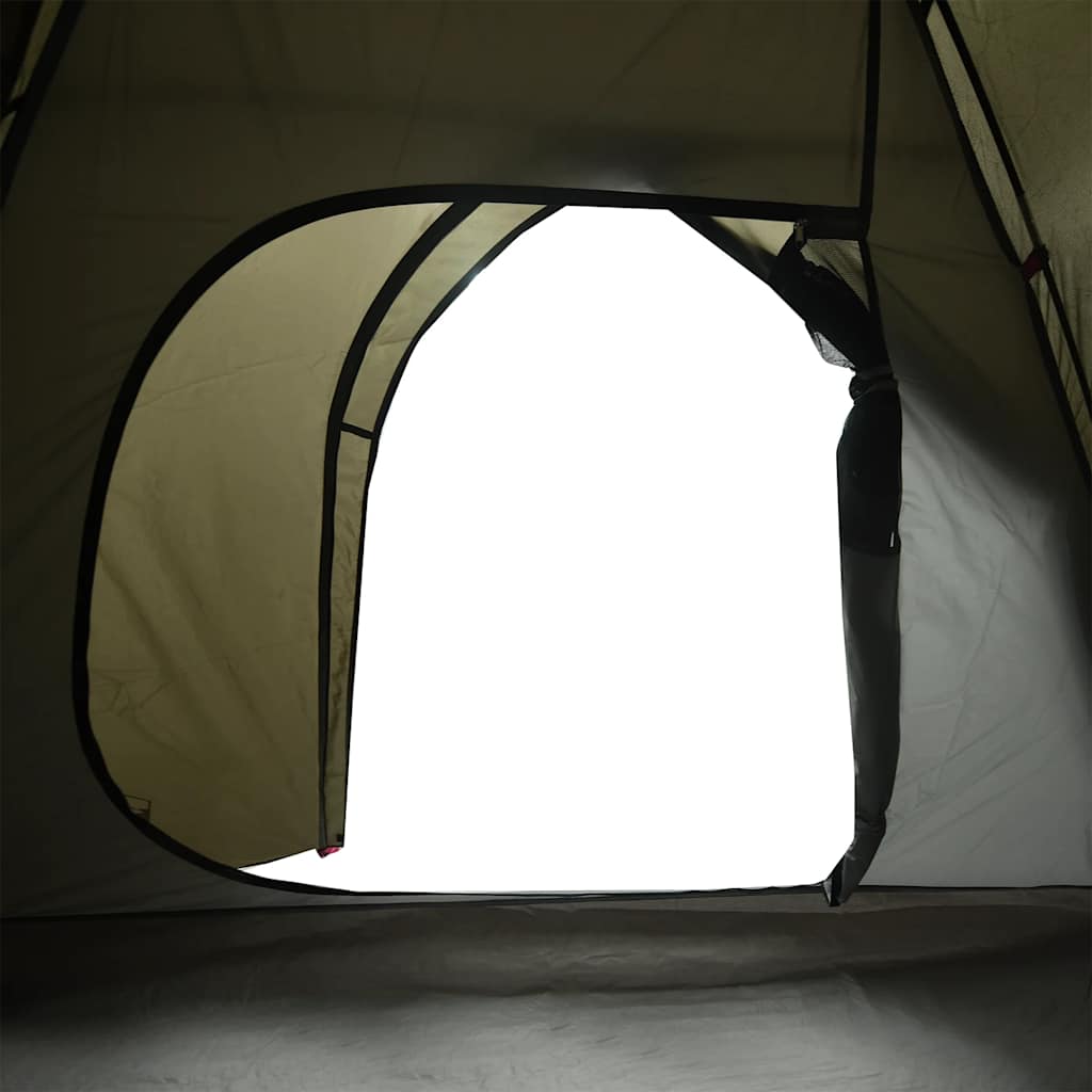 Kuppel-Campingzelt 2 Personen Olivgrün Wasserdicht