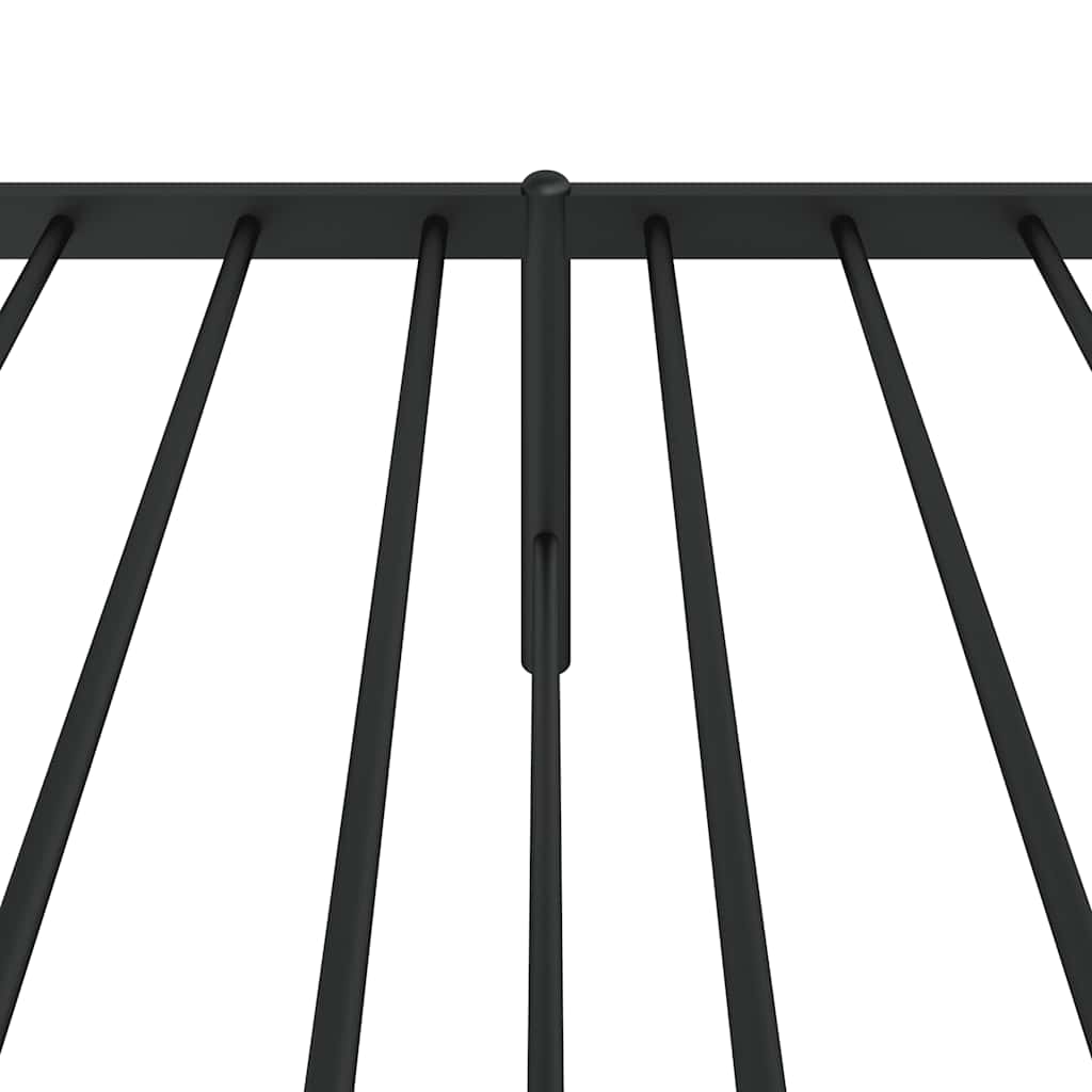 Bettgestell Metall Schwarz 75x190 cm