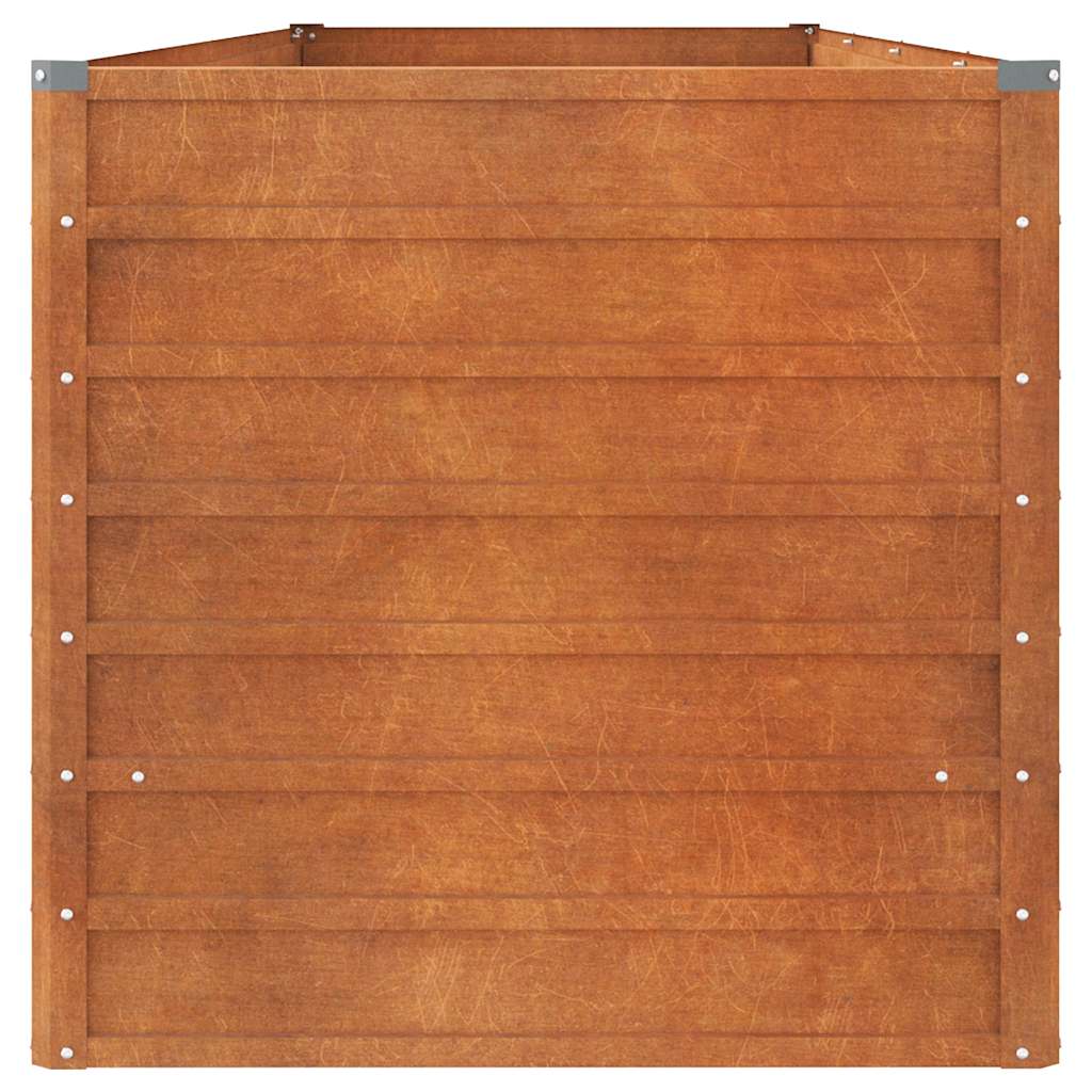 Hochbeet Rostig 100x100x77 cm Cortenstahl