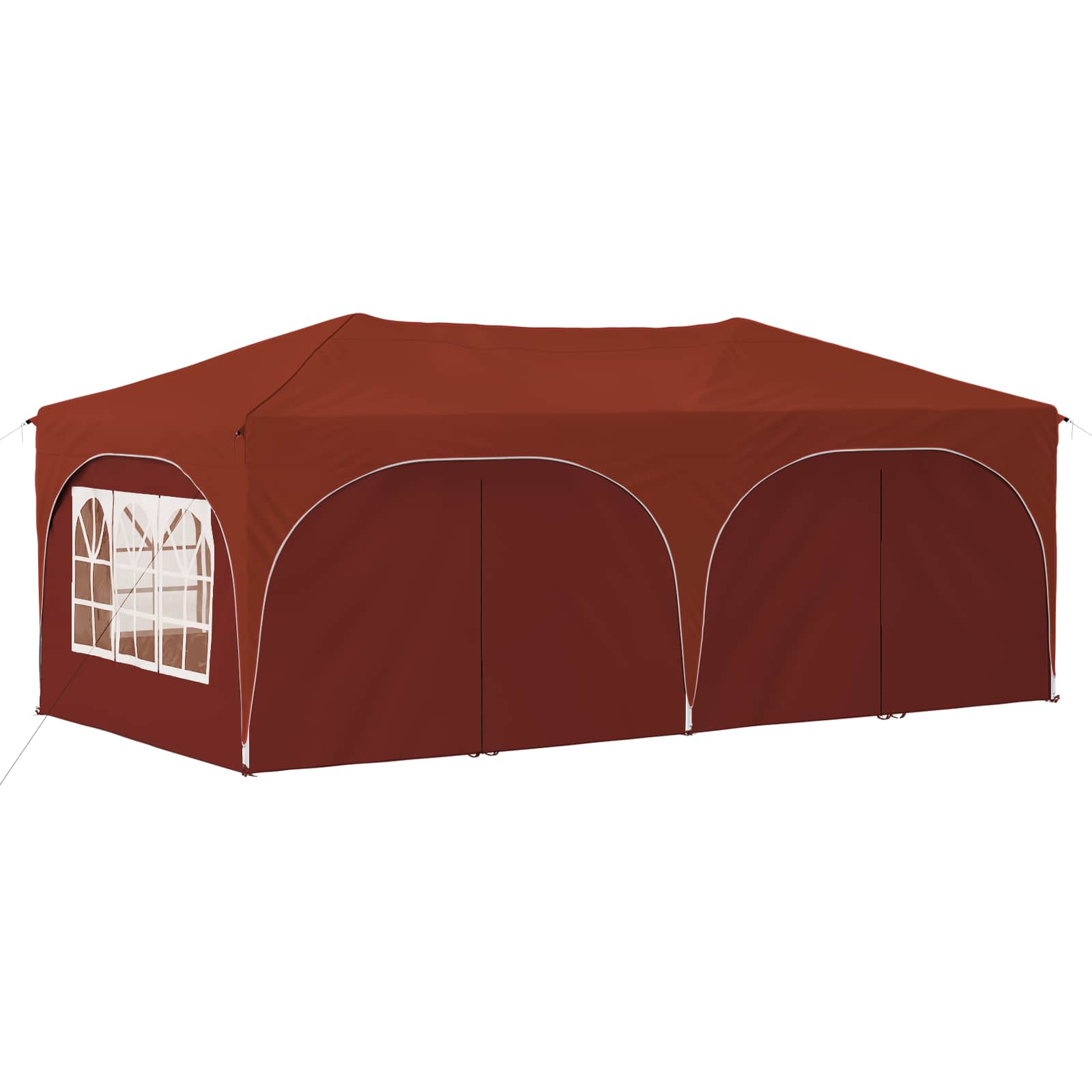 Pop-up Partyzelt 575 x 288 x 245 cm Creme Oxford-Stoff