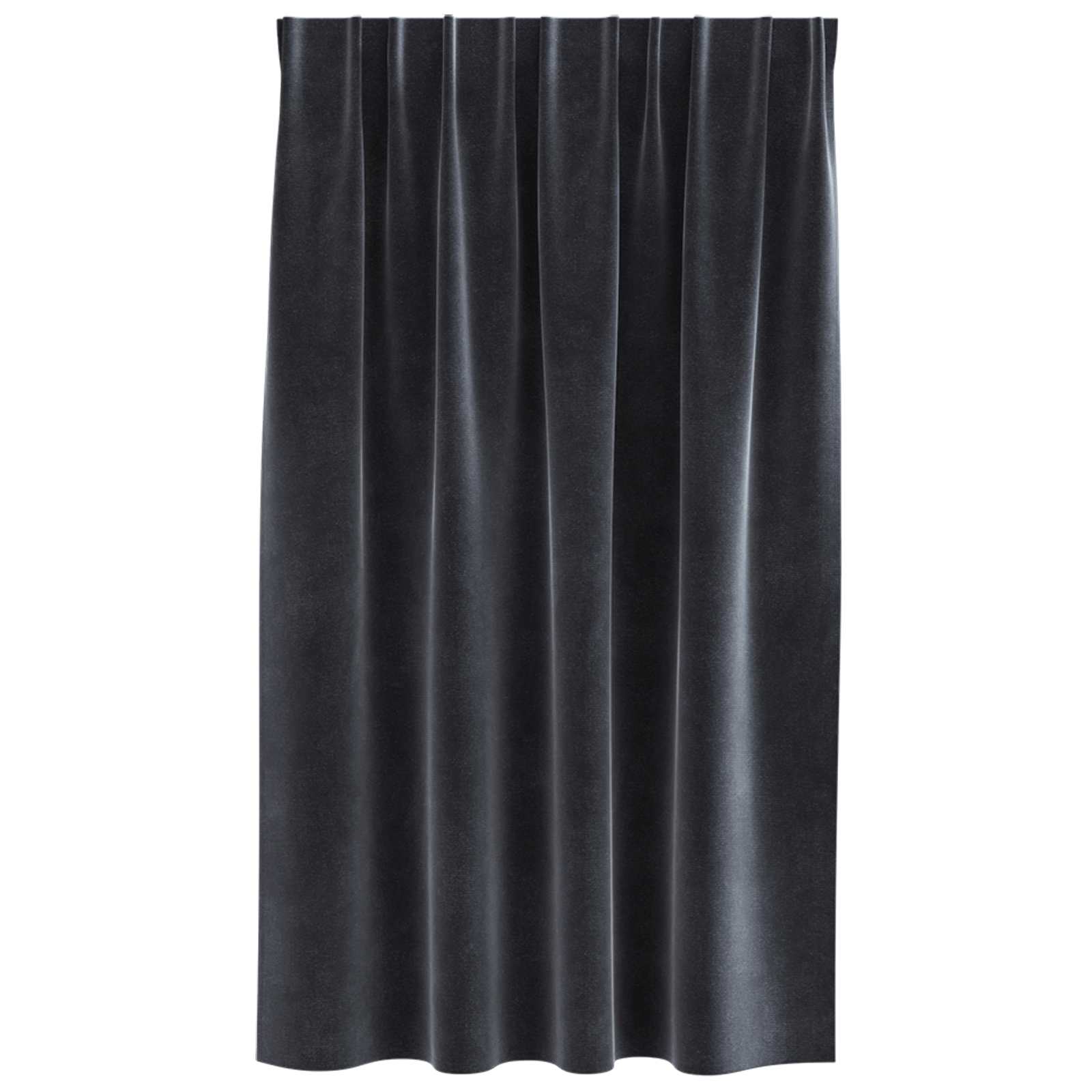 Verdunkelungsvorhänge 2 pcs Schwarz 140 x 140 cm Samt