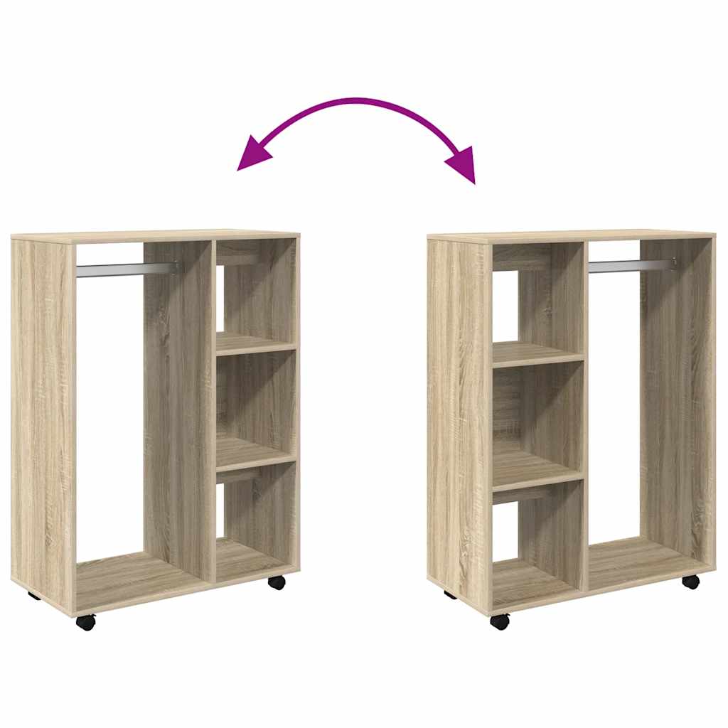 Kleiderschrank Weiß 80x40x110 cm Holzwerkstoff