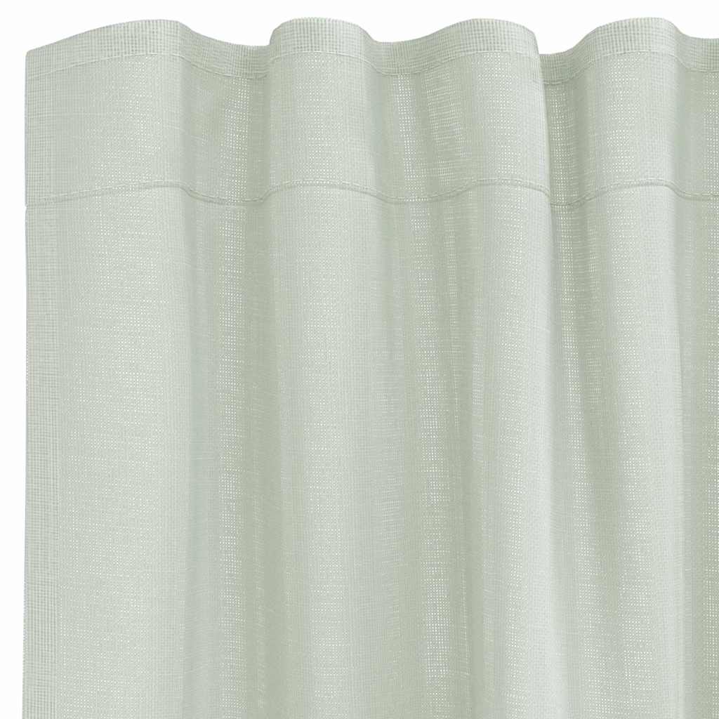 Voile Vorhänge mit Ösen 2 Stk. Apfelgrün 140x140 cm