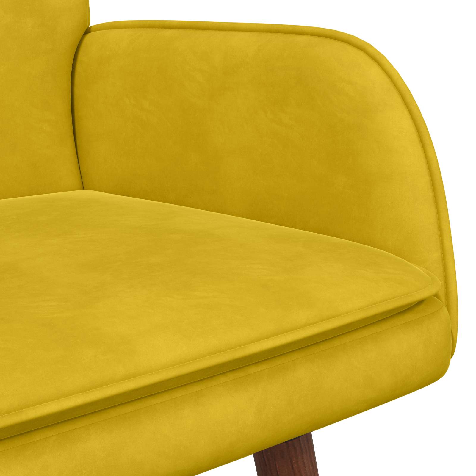 2-Sitzer Sofa Hellgrau 115 x 61 x 87 cm Samt (V)