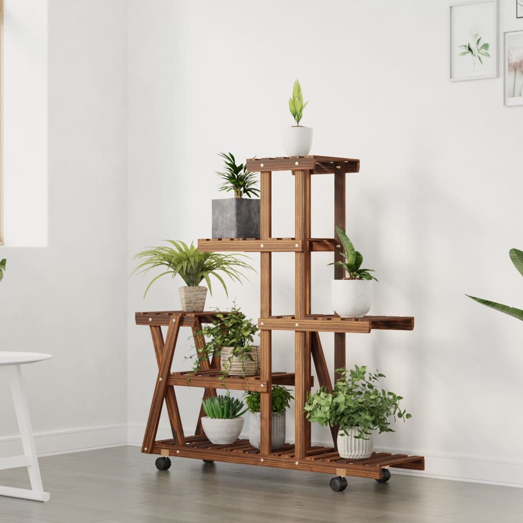 Blumenständer 110x25x96 cm Massivholz Tanne